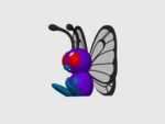  Butterfree multicolor  3d model for 3d printers