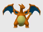 Modelo 3d de Charizard multicolor para impresoras 3d