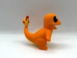 Modelo 3d de  charmander multicolor para impresoras 3d