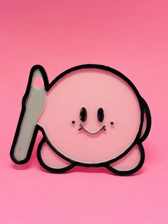  Kirby knife keychain  3d model for 3d printers