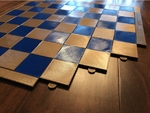  Travel puzzle chess board  3d model for 3d printers