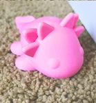 Modelo 3d de  axolotl bebé para impresoras 3d