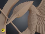  Mockingjay pin - hunger games  3d model for 3d printers