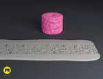  Valentine's day texture rollers ❤️  3d model for 3d printers