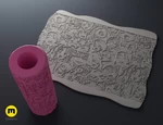 Modelo 3d de Rodillos de textura para el día de san valentín ❤️ para impresoras 3d