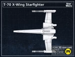  T-70 x-wing starfighter star wars starship  3d model for 3d printers