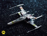 Modelo 3d de Nave estelar t-70 x-wing starfighter star wars para impresoras 3d