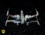 Modelo 3d de Nave estelar t-70 x-wing starfighter star wars para impresoras 3d