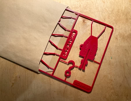 Modelo 3d de Tarjeta de kit de enano rojo para impresoras 3d