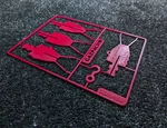 Modelo 3d de Tarjeta de kit de enano rojo para impresoras 3d