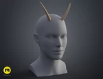 Modelo 3d de Cuernos de demonio para impresoras 3d
