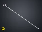  Ahsoka tano's white robe staff  3d model for 3d printers