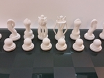  Chess set - round vs blocky  3d model for 3d printers