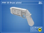  Mw-20 bryar pistol  3d model for 3d printers