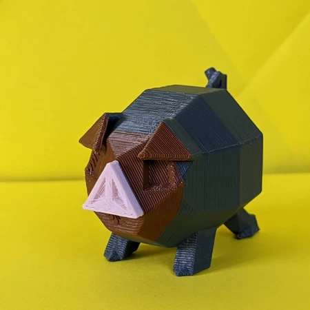 Modelo 3d de Pokémon lechonk de baja poli para impresoras 3d