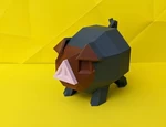  Lechonk low poly pokemon  3d model for 3d printers