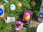  Easter egg spray paint stencils  3d model for 3d printers