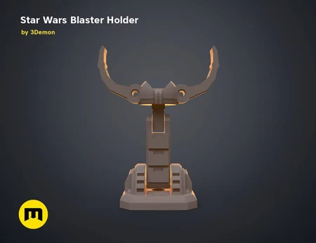  Star wars blaster holder  3d model for 3d printers