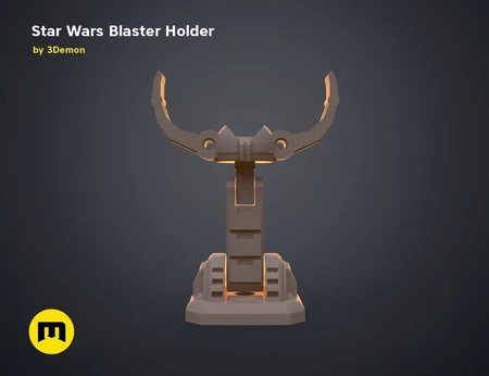 Modelo 3d de Soporte para blÁster de star wars para impresoras 3d