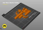  Star wars blaster holder  3d model for 3d printers