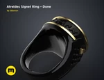 Modelo 3d de  anillo de sello atreides-dune para impresoras 3d