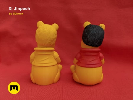  Xi jinpooh  3d model for 3d printers