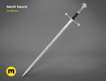  Narsil sword 2  3d model for 3d printers