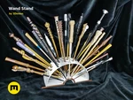  Open book harry potter wand stand  3d model for 3d printers