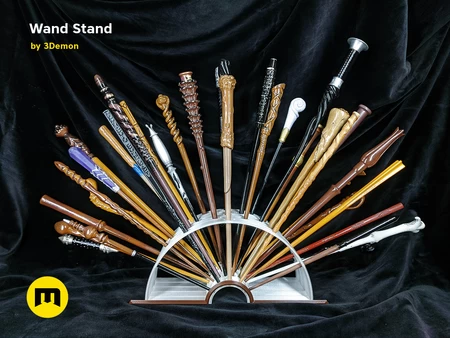  Open book harry potter wand stand  3d model for 3d printers