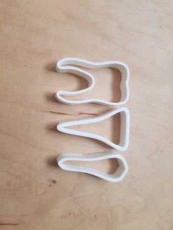 Modelo 3d de Cortador de galletas de dientes para impresoras 3d