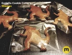  Godzilla cookie cutters  3d model for 3d printers