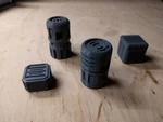  Miniature tank barrels and box for dnd - collection n.1  3d model for 3d printers