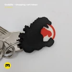   godzilla – shopping cart token  3d model for 3d printers