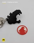 Modelo 3d de  godzilla – shopping cart token para impresoras 3d