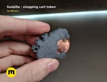   godzilla – shopping cart token  3d model for 3d printers