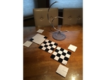 Modelo 3d de Tri-dimensional de ajedrez para impresoras 3d