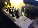Modelo 3d de Tri-dimensional de ajedrez para impresoras 3d