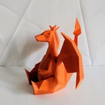 Modelo 3d de Charizard low-poly pokemon para impresoras 3d