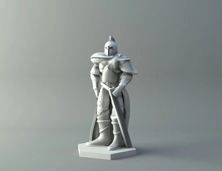 Modelo 3d de  human warrior 2 - d&d miniature para impresoras 3d