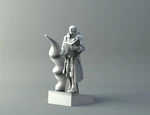  Elven mage 3 - d&d miniature  3d model for 3d printers