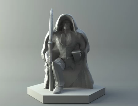   elf archer - d&d miniature  3d model for 3d printers