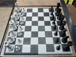  3d-print-optimized geometric chess set pieces  3d model for 3d printers