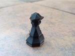  3d-print-optimized geometric chess set pieces  3d model for 3d printers