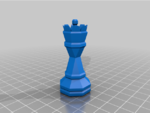  3d-print-optimized geometric chess set pieces  3d model for 3d printers