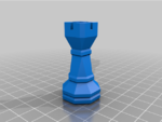  3d-print-optimized geometric chess set pieces  3d model for 3d printers