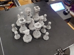  3d-print-optimized geometric chess set pieces  3d model for 3d printers