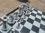  3d-print-optimized geometric chess set pieces  3d model for 3d printers