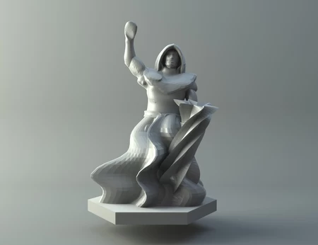  Elven mage 2 - d&d miniature  3d model for 3d printers