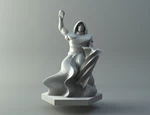  Elven mage 2 - d&d miniature  3d model for 3d printers