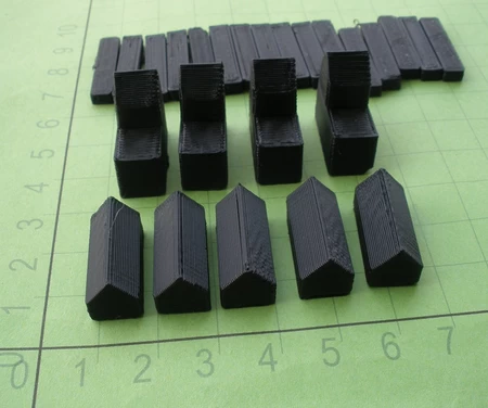  Catan - basic boardgame figures  3d model for 3d printers